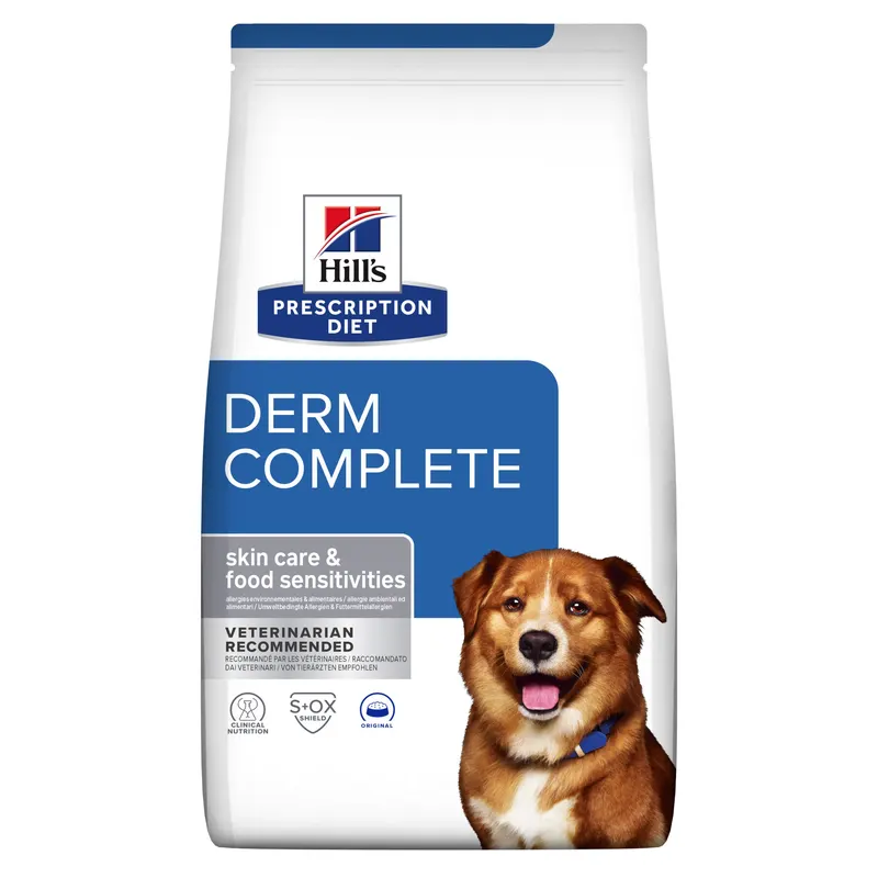 HILL'S Prescription Diet Derm Complete Canine - sucha karma dla psa - 12 kg