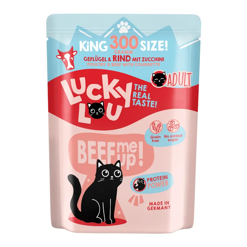 Lucky Lou Adult, 300 g - Drób i wołowina