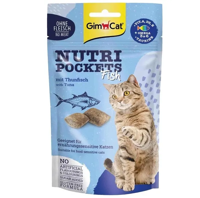 GIMCAT Nutri pockets Tuńczyk - przysmak dla kota - 60g