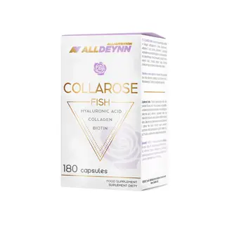 ALLNUTRITION Alldeynn Collarose Fish Suplement Diety Raspberry Wild Strawberry 180 Pastylek do Ssania