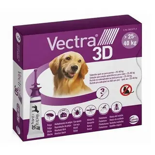 CEVA Vectra 3D (25-40kg) - krople przeciw pasożytom dla psa - 3 x 4ml