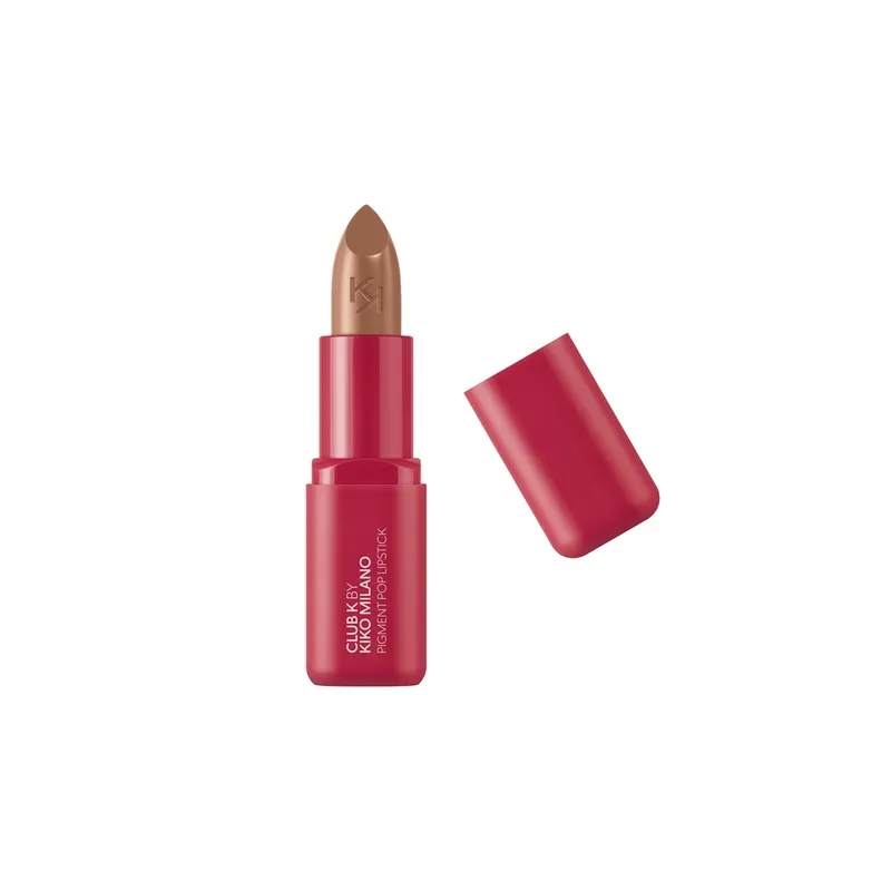 Club K By Kiko Milano Pigment Pop Lipstick Pomadka Nawilżająca o Mocnym Kryciu 01 Warm-Up Set 3.5g