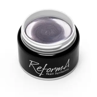 Metallic Gel, srebrny, lustrzany żel do paznokci, 7 g