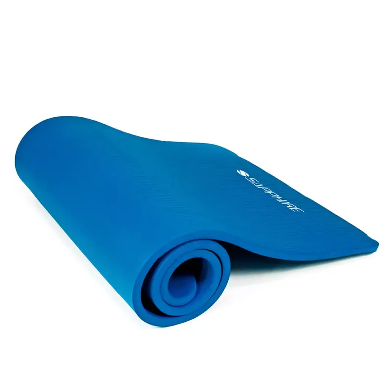 Mata do ćwiczeń Sapphire SG-105 15 mm z pokrowcem - niebieska
