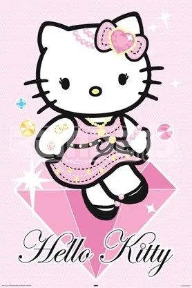 Reinders, Plakat, Hello Kitty, Diamond,