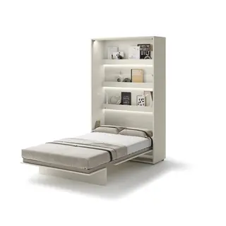 Półkotapczan pionowy BC-02 Bed Concept | 120x200 cm | Kaszmir | składany | funkcjonalny | oszczędność przestrzeni