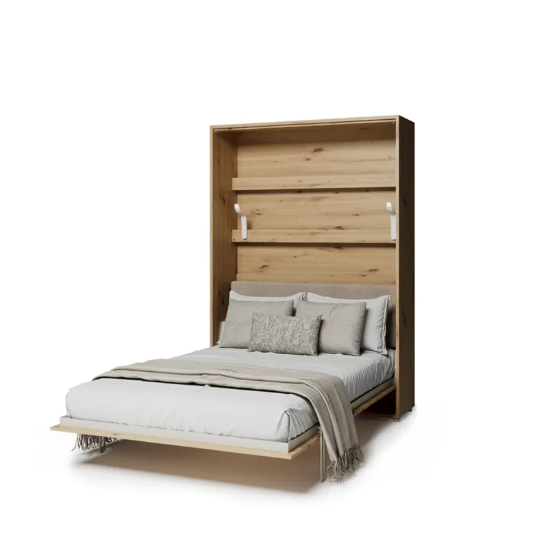 Półkotapczan pionowy elektryczny BC-36 Bed Concept 140x200 cm Rozmiar łóżka - 140x200 cm | Kolor - Dąb artisan | Kolor zagłówka - Beżowy komfort bez wysiłku | inteligentna technologia