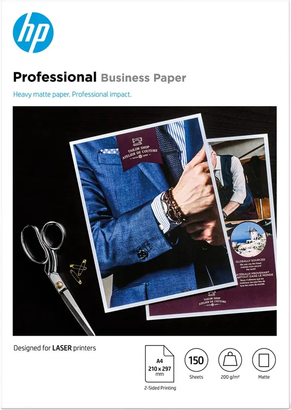 Papier HP Professional Business, matowy, 200 g/m2 A4 (210 × 297 mm), 150 arkuszy