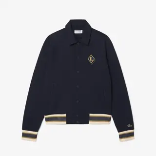 Lacoste Kurtka Varsity Z Naszywką Wyprodukowana We Francji Granatowa Męskie Granatowy