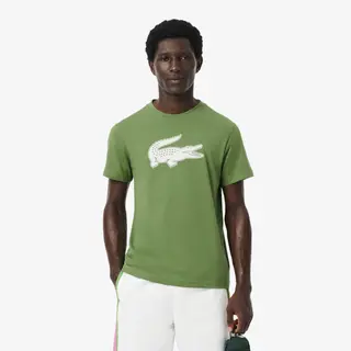 Lacoste Sportowy T-Shirt Ultra Dry Z Logo Xxl Męskie Zielony