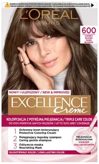 Loreal Excellence Creme Krem Koloryzujący Farba do Włosów 600 Ciemny Blond