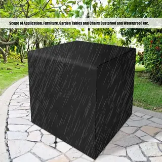 Pokrowiec ogrodowy na fotel 110 x 110 x 110 cm bezbarwny
