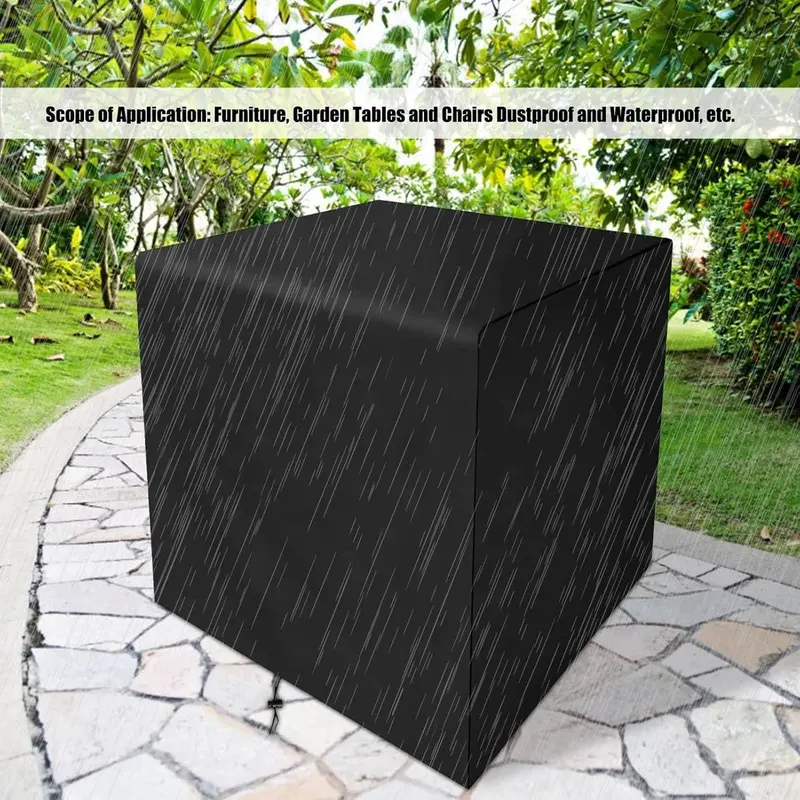 Pokrowiec ogrodowy na fotel 110 x 110 x 110 cm bezbarwny