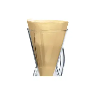 Filtry z naturalnego papieru Chemex Half Moon, 100 szt. (do Chemexa 3-Cup)