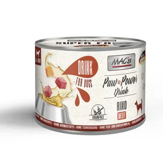 Korzystny pakiet MAC's Dog Paw Power Drink, 12 x 185 g - Wołowina