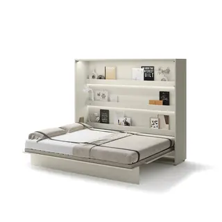 Półkotapczan poziomy BC-14 Bed Concept | 160x200 cm | Kaszmir | składany | funkcjonalny | oszczędność przestrzeni