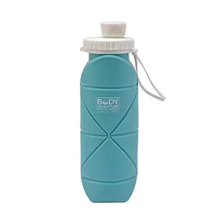 Butelka składana na wodę Body Sculpture BB 25BL - niebieska 600 ml