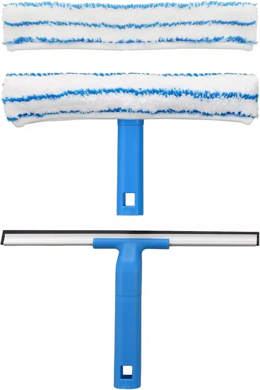 ZESTAW DO CZYSZCZENIA OKIEN 30CM ŚCIĄGACZKA SILIKON MIKROFIBRA