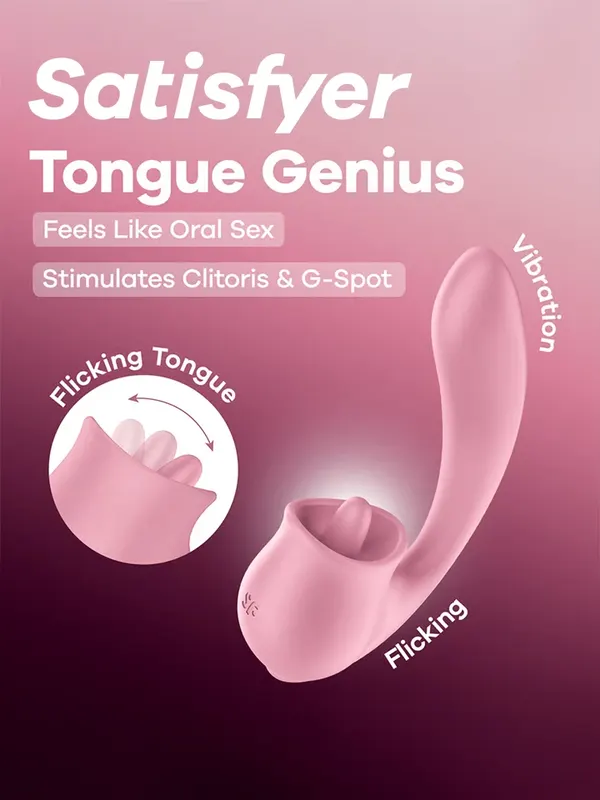 Satisfyer Tongue Genius Clitoral & G-Spot Stimulator