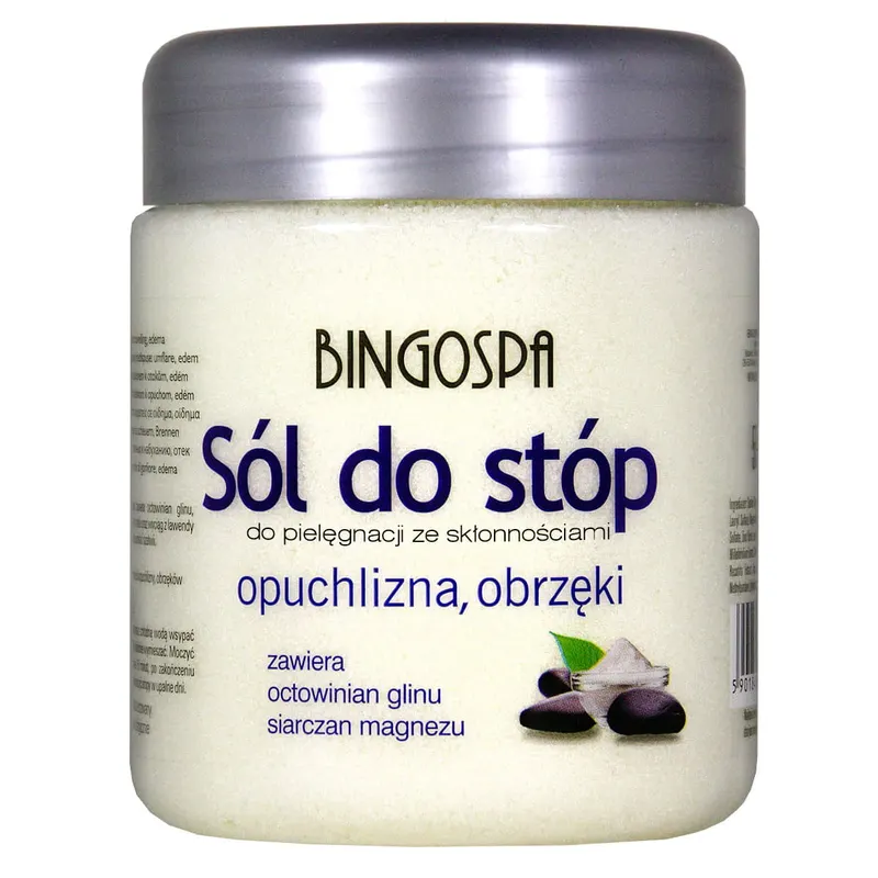 Sól do stóp ze skłonnościami opuchlizna , obrzęki BINGOSPA