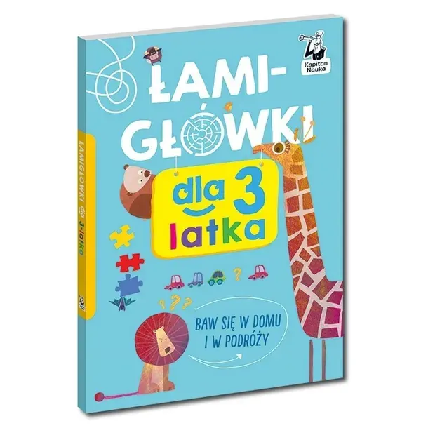 KAPITAN NAUKA Łamigłówki dla 3-latka książeczka z zadaniami