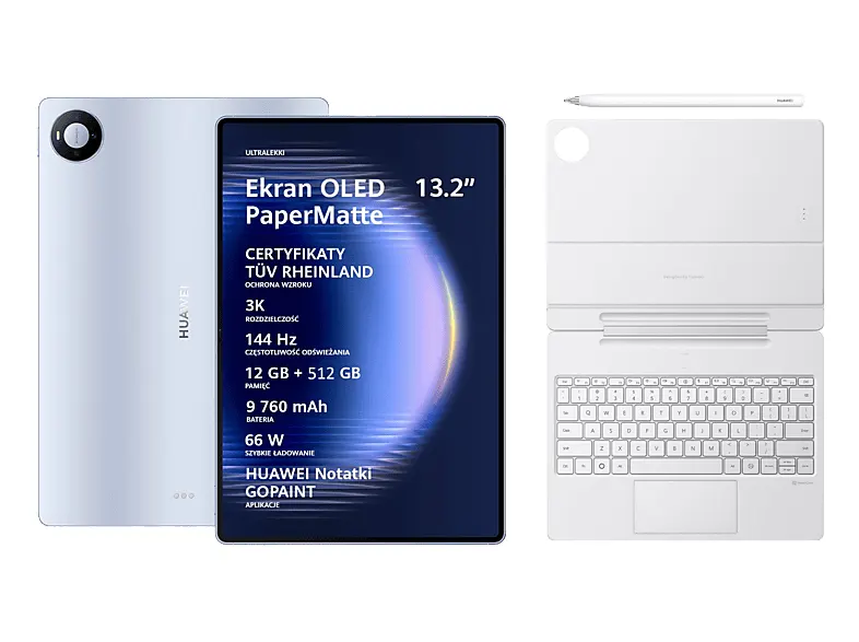 Tablet HUAWEI MatePad Pro Max 13.2 Wi-Fi 12GB 512GB Niebieski + klawiatura rysik