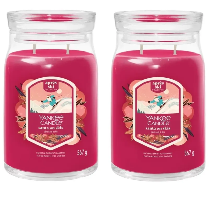 Yankee Candle Świeca w Dużym Słoiku Santa on Skis 1+1