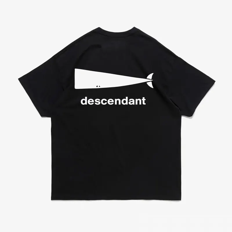 DESCENDANT DCDT LOGO Loose Whale Short Sleeved T-shirt 25SS for Men Summer Fashion Tees