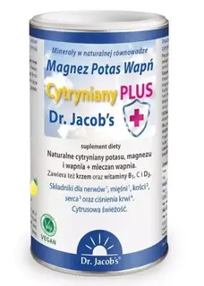 Dr. Jacob's Magnez Potas Wapń Cytryniany 300g
