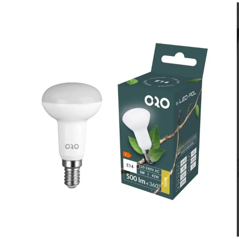 Żarówka ORO-E14-R50-5W-CW