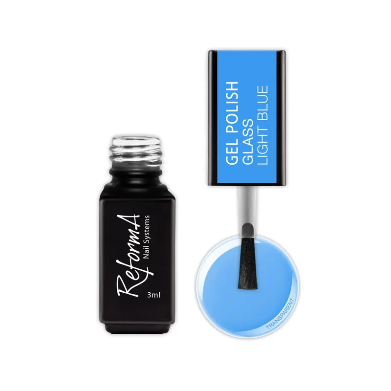 Lakier Hybrydowy - GP Glass Light Blue, 3 ml