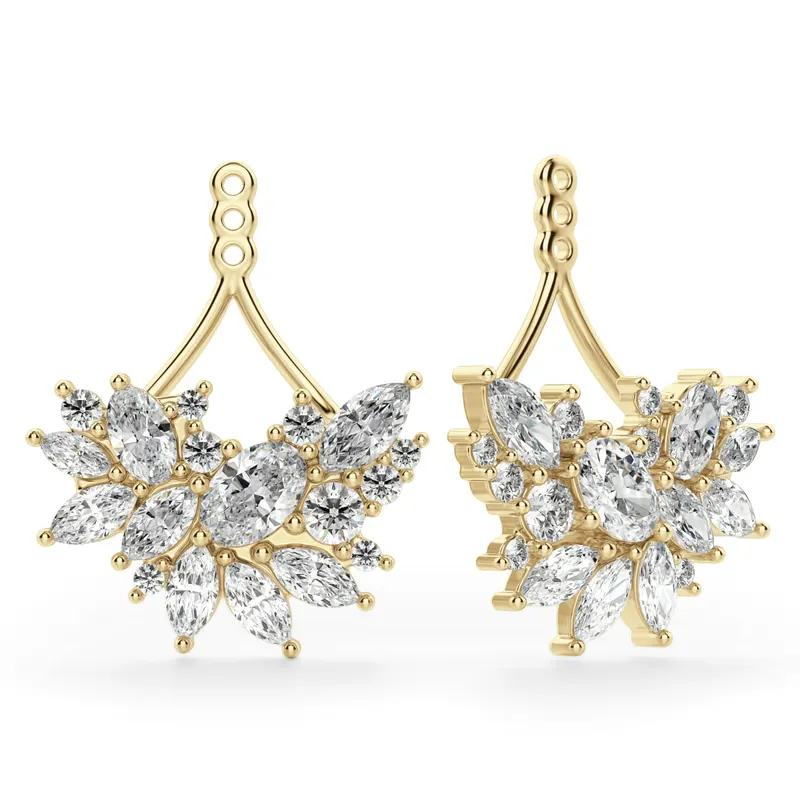 Dodatek do Kolczyków Fearless Flair 14K Żółte Złoto Laboratoryjny Diament