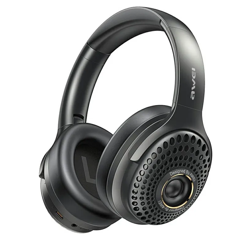 AWEI Słuchawki nauszne AT30 Bluetooth 6.0 czarne