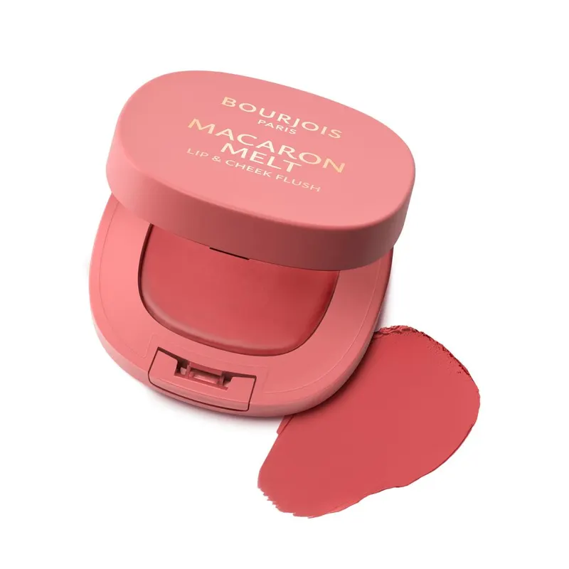 Bourjois Macaron Melt Wielofunkcyjny Róż do Policzków i Szminka w Formie Musu 02 Honey Nougat