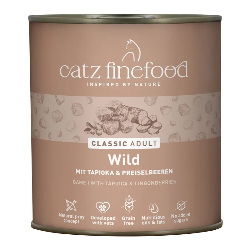 catz finefood w puszkach, 6 x 800 g - Dziczyzna