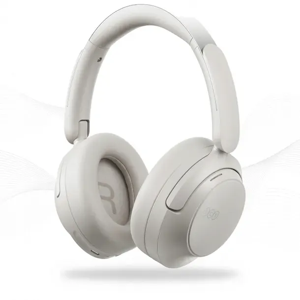 Słuchawki Bezprzewodowe Nauszne QCY H3S ANC LDAC Bluetooth 6.0 Białe