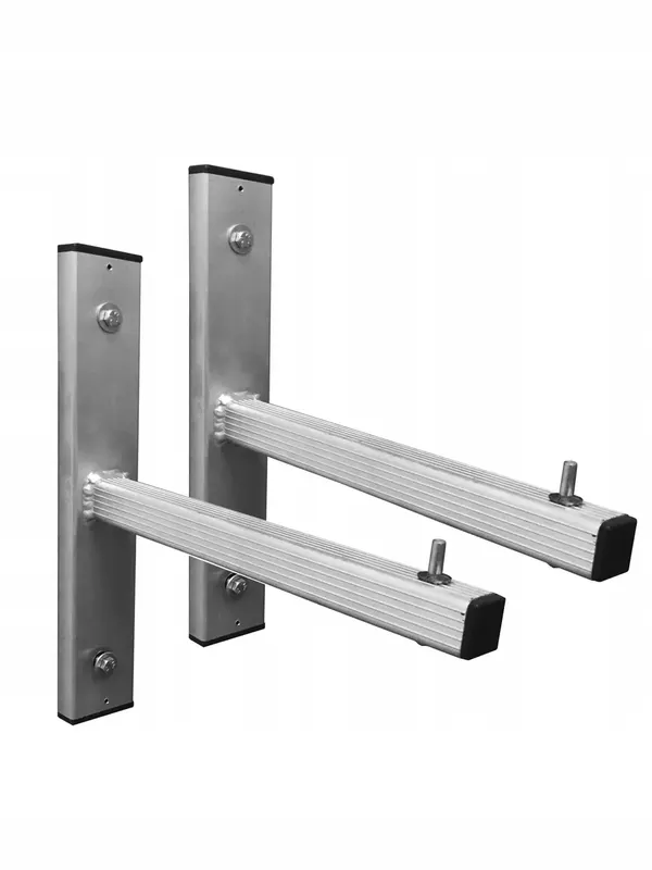 Uchwyt do drabiny WIESZAK na ścianę hak aluminiowy 2 szt mocowanie do przechowywania sprzętu, odporny przeciw korozji, udźwig 80 kg