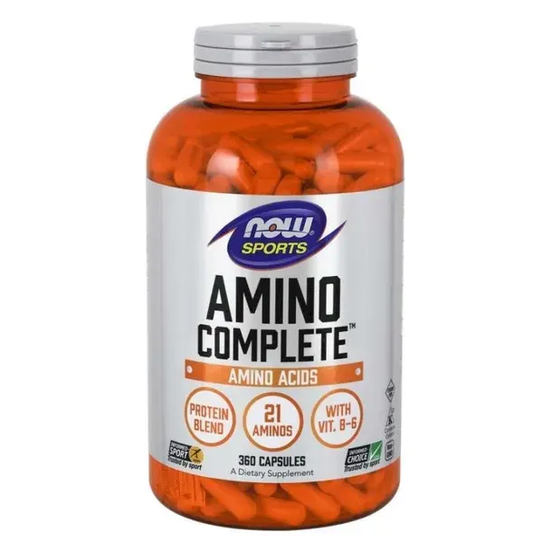 2 SZTUKI - NOW FOODS Amino Complete - Kompleks Aminokwasów (360 kaps.)