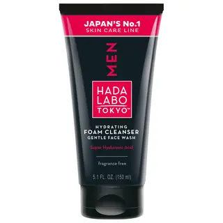 Hada Labo Tokyo Men krem-pianka oczyszczająca do mycia twarzy dla mężczyzn z kwasem hialuronowym, Super Hyaluronic Acid™ i Advanced HA 150 ml
