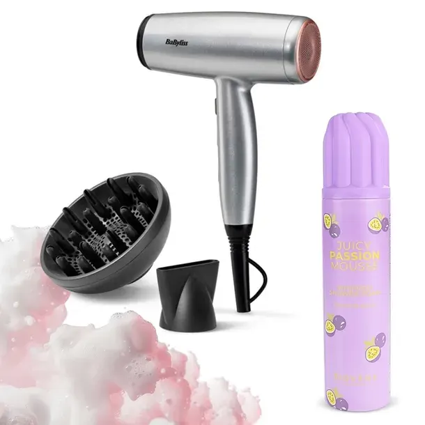 Suszarka do włosów BaByliss 2100W lekka z dyfuzorem jonizacja PIANKA GRATIS