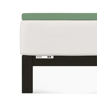 Prześcieradło Schlafgut Pure Topper | 90x190-100x220 cm | Zielony Mid | -100x22 Green Mid 665 - S bawełna