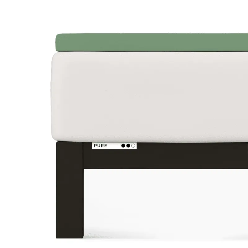 Prześcieradło Schlafgut Pure Topper | 140x200-160x220 cm | Zielony Mid | -160x220 Green Mid 665 - L bawełna