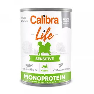 CALIBRA LIFE Sensitive królik - mokra karma dla psa - 400 g