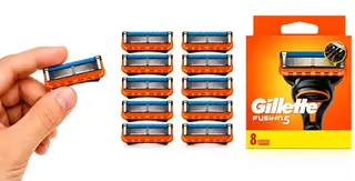 X8 Gillette Fusion 5 Wkłady Ostrza do Maszynki Oryginalne