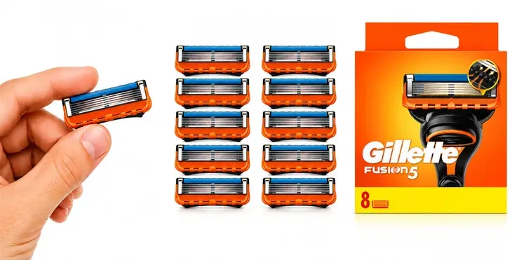 X8 Gillette Fusion 5 Wkłady Ostrza do Maszynki Oryginalne