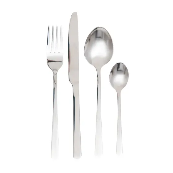 Zestaw sztućców Homla LUGANO, Silver, 24 el.