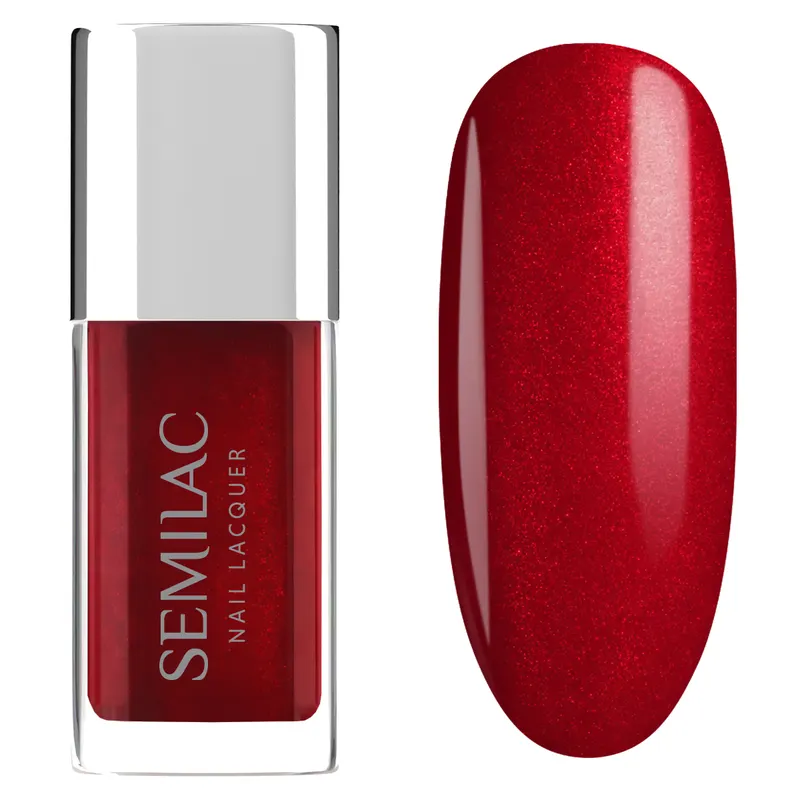 Semilac Nail Lacquer Klasyczny Lakier do Paznokci 125 Shiny Red