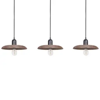 Lampa wisząca manjeera drewno ciemne drewno