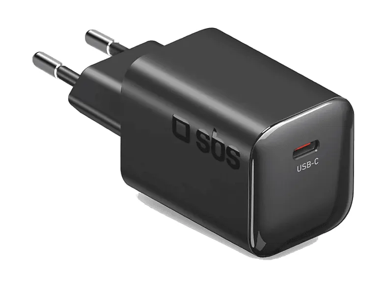 Ładowarka sieciowa SBS GaN USB-C PD 3.0 PPS 65W Czarny