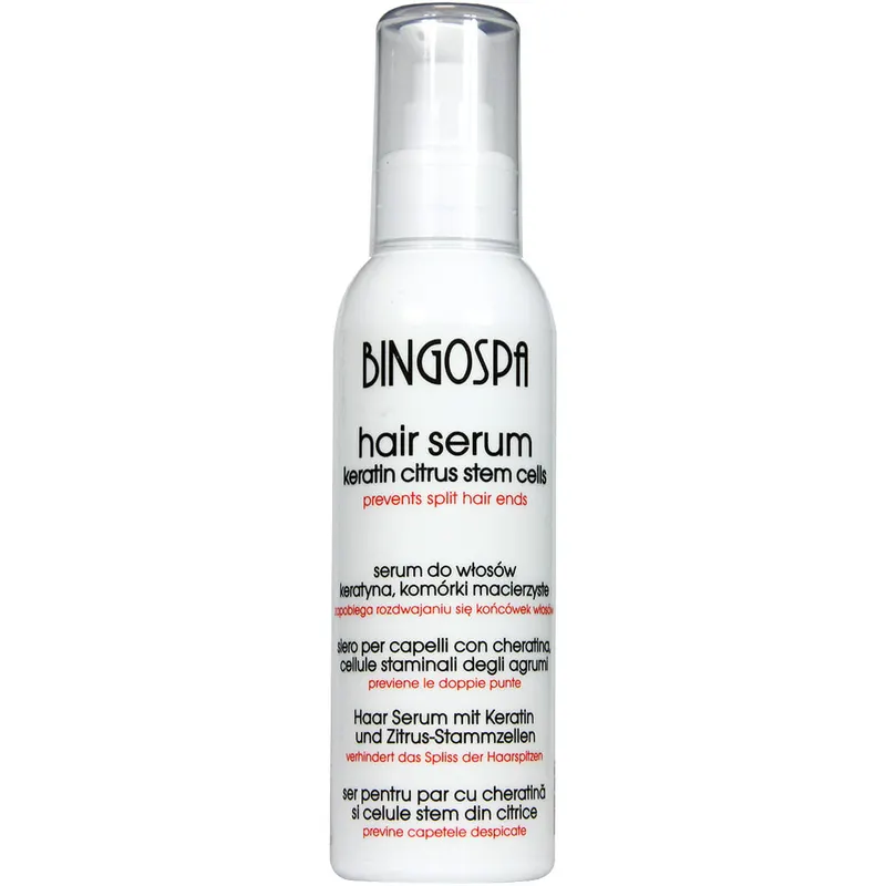 Serum odżywka do włosów keratyna, komórki macierzyste cytrusów BINGOSPA